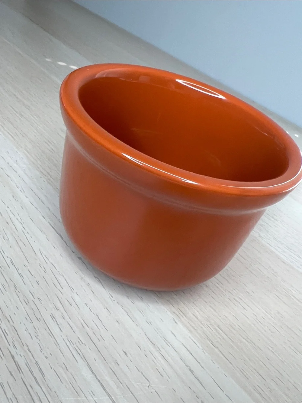 Guac Ceramic Dip Bowl in Orange for Serving, The Main Ingredients Stonewear